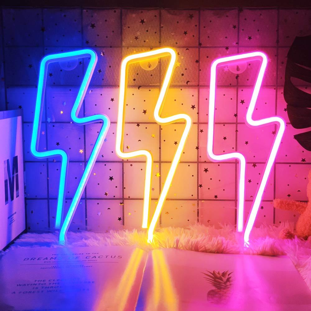 Neon Lightning Sign - Sickhaus