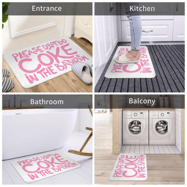 Please Don't Do Coke In The Bathroom Rug - Sickhaus - Quirky Home Accessories UK