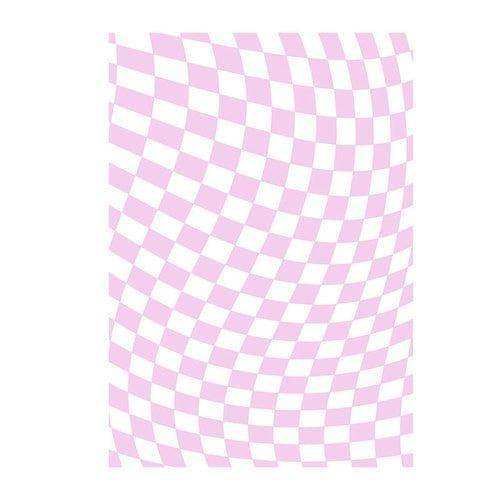 Retro Checkerboard Rug rectangular shape view