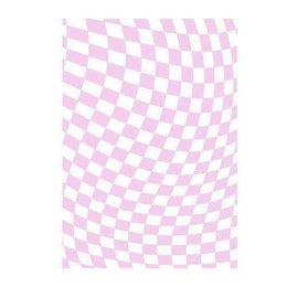 Retro Checkerboard Rug rectangular shape view