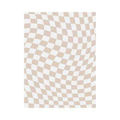 Retro Checkerboard Rug graphic floor pattern