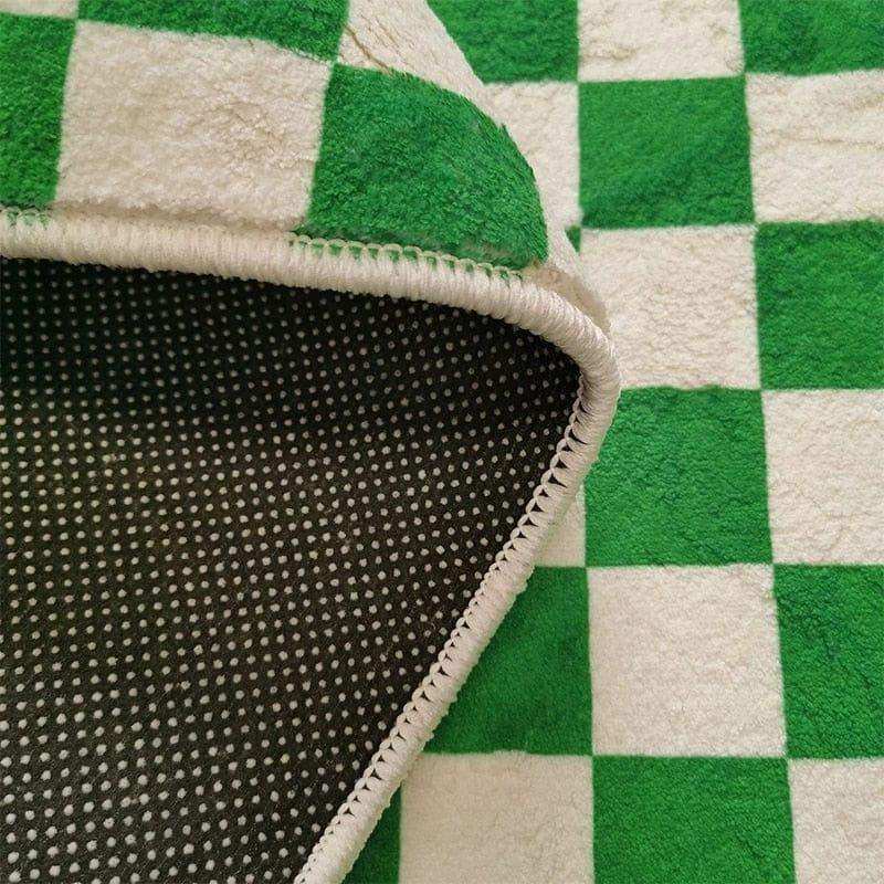 Retro Checkerboard Rug in a full product view