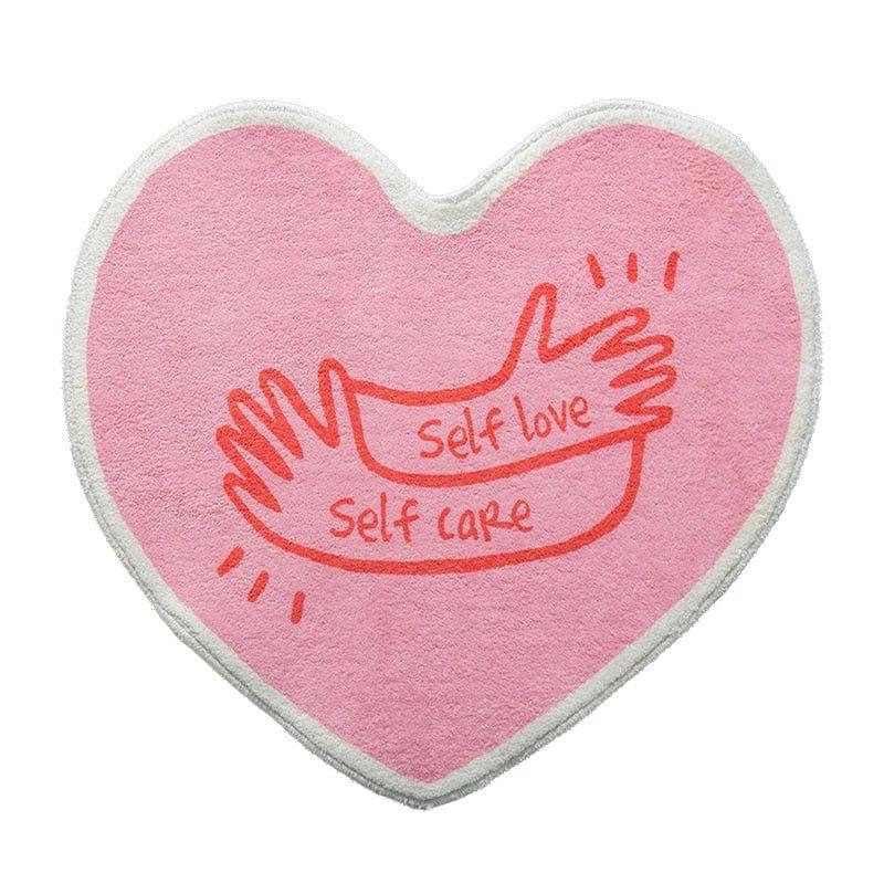 Self Love, Self Care Heart Rug - Sickhaus