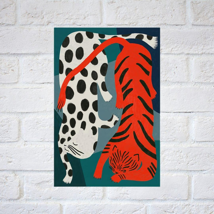 Stripes & Spots Abstract Cat Print - Sickhaus