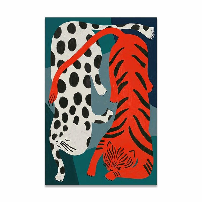 Stripes & Spots Abstract Cat Print - Sickhaus