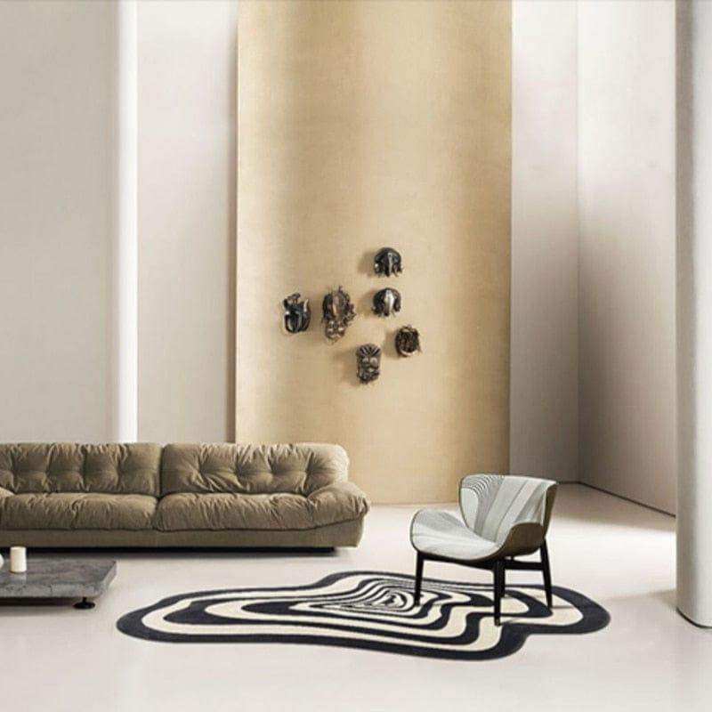 The Illusion Rug shown flat