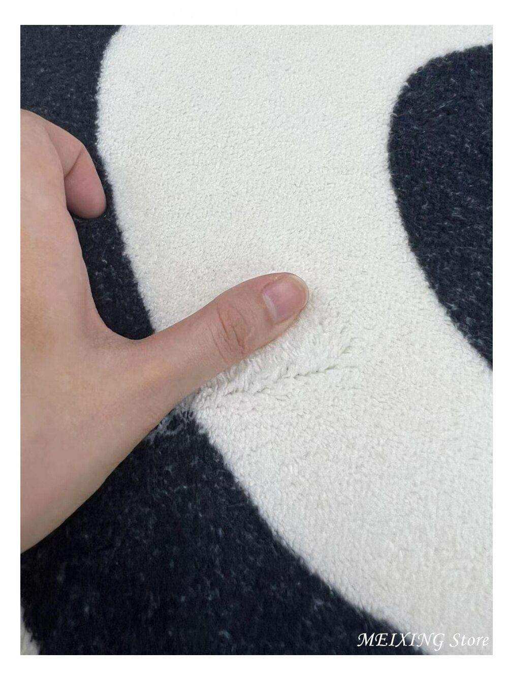 The Illusion Rug in a vertical lifestyle view