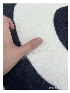 The Illusion Rug in a vertical lifestyle view