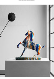 Vibrant Horse Sculpture - Sickhaus
